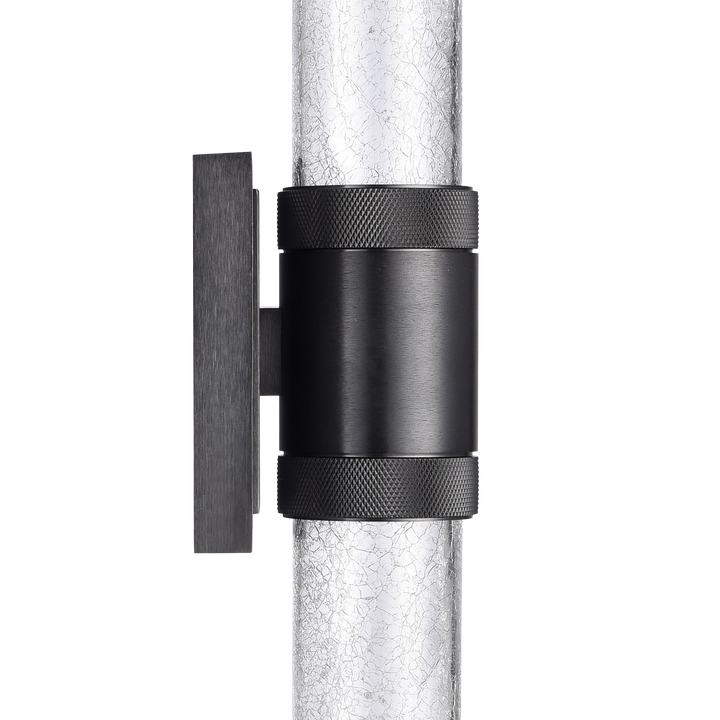 Zigrina Diamond Knurled LED Duo Glass Wall Sconce by Zeev - view 14