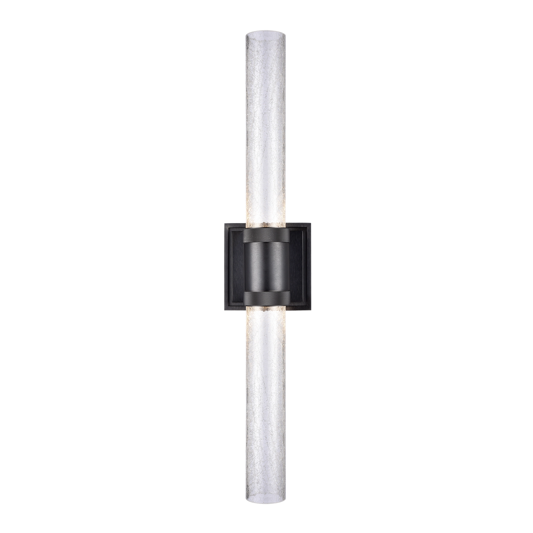 Zigrina Diamond Knurled LED Duo Glass Wall Sconce by Zeev - view 11