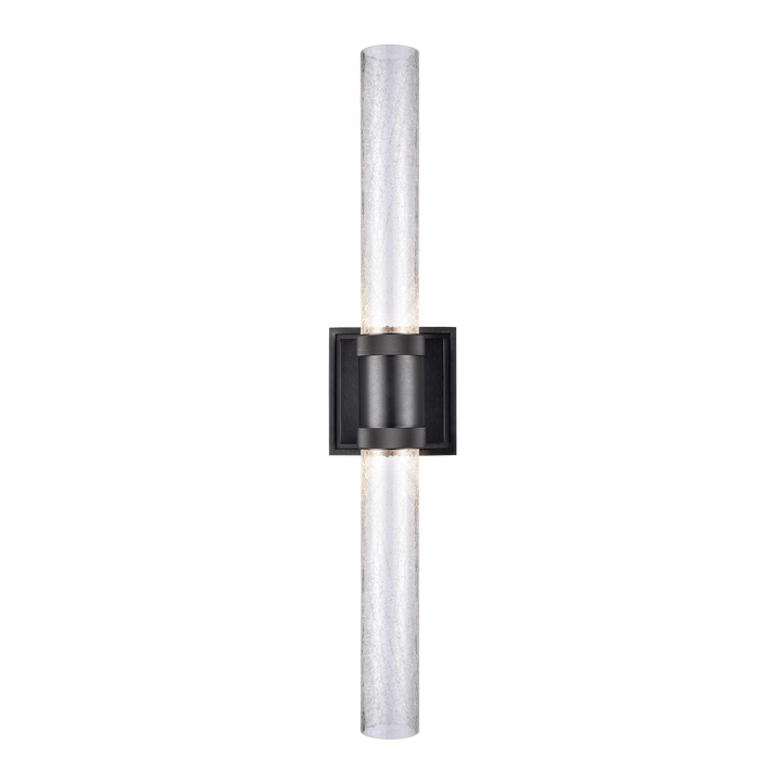 Zigrina Diamond Knurled LED Duo Glass Wall Sconce by Zeev - view 11