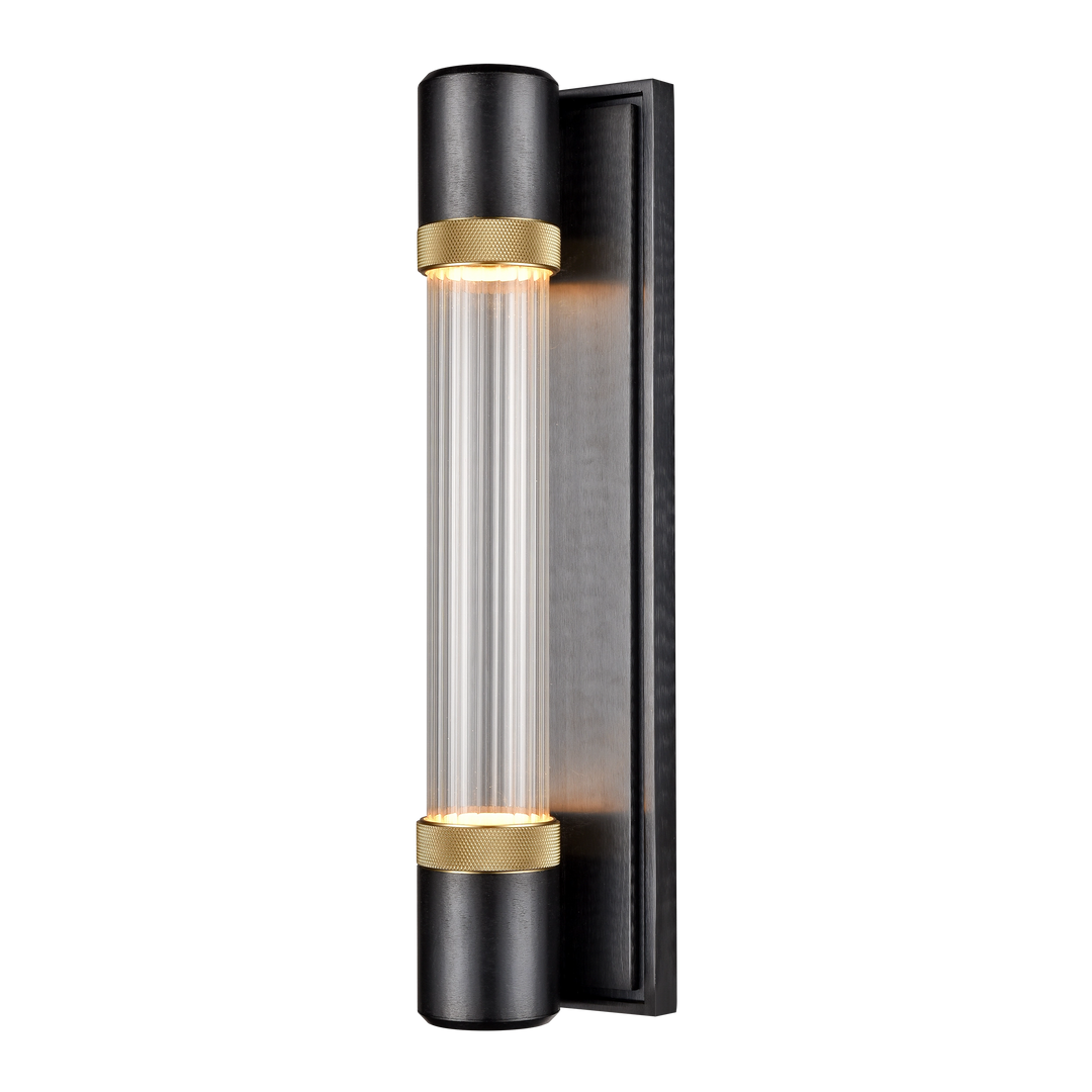 Zigrina Diamond Knurled LED Glass Wall Sconce by Zeev - view 11
