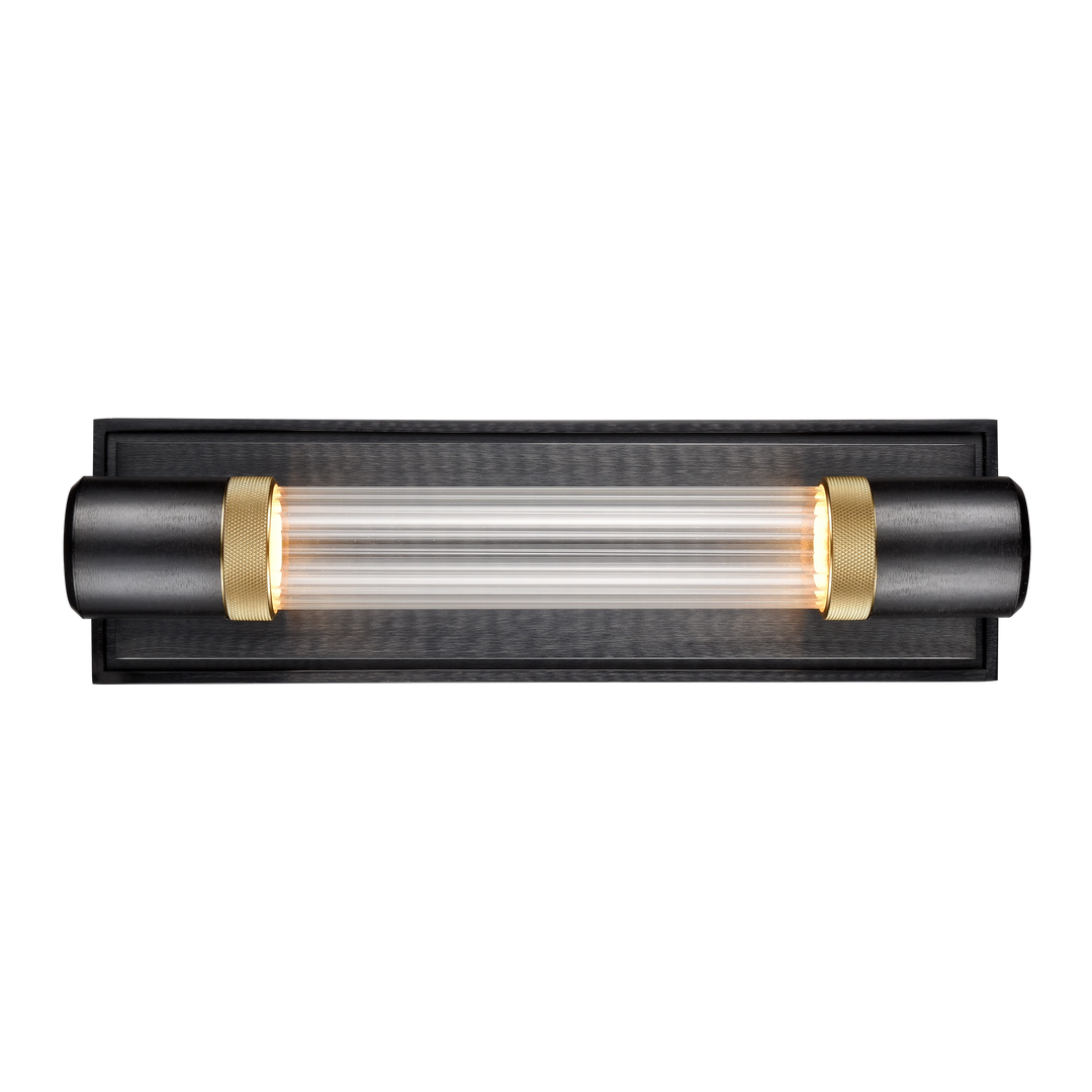 Zigrina Diamond Knurled LED Glass Wall Sconce by Zeev - view 14