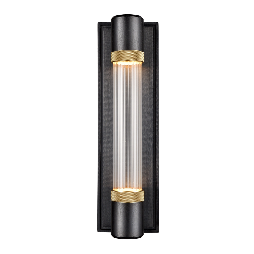 Zigrina Diamond Knurled LED Glass Wall Sconce by Zeev - view 10