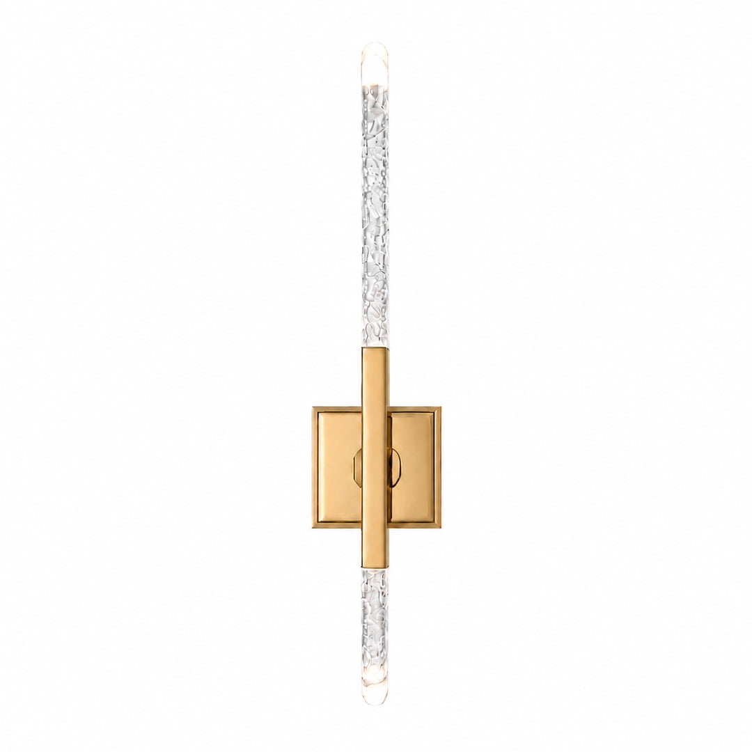 Valenza Water Glass Duo Wall Sconce in Aged Brass by Zeev