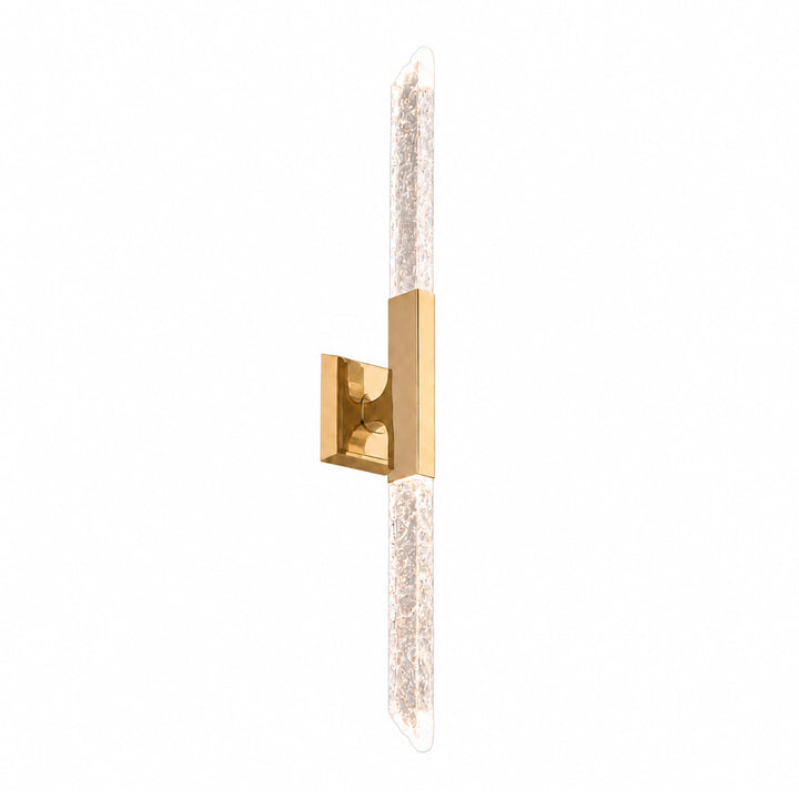 Valenza Water Glass Duo Wall Sconce in Aged Brass by Zeev