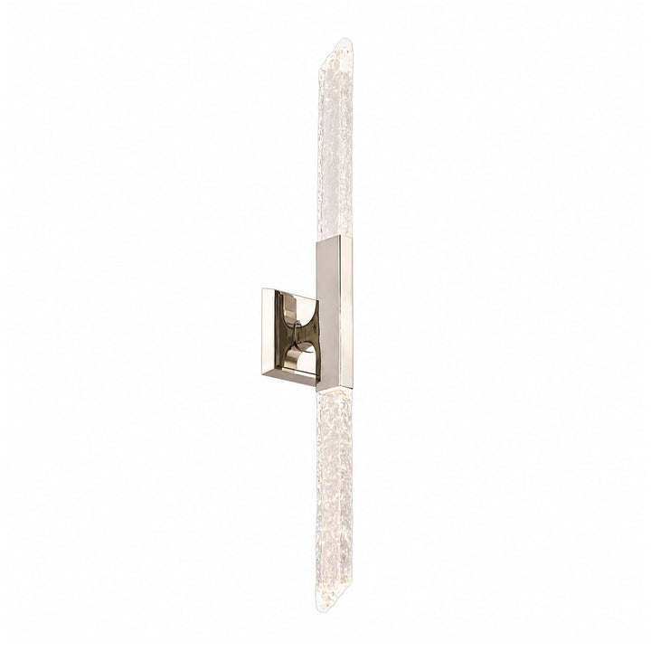 Valenza Water Glass Duo Wall Sconce in Polished Nickel by Zeev