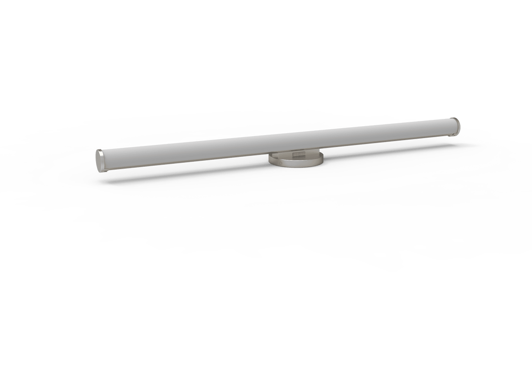 LED Round Bath Vanity in Brushed Nickel by Votatec