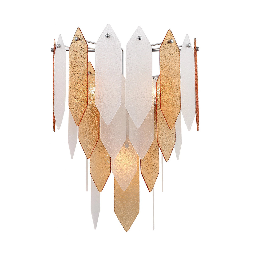 Stratus Glass Wall Sconce in Amber by Zeev