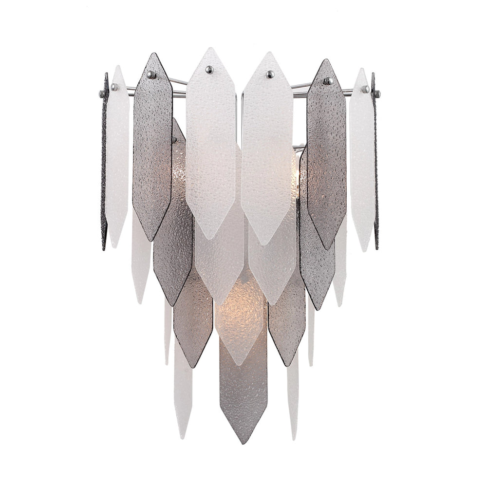 Stratus Glass Wall Sconce in Smoked by Zeev