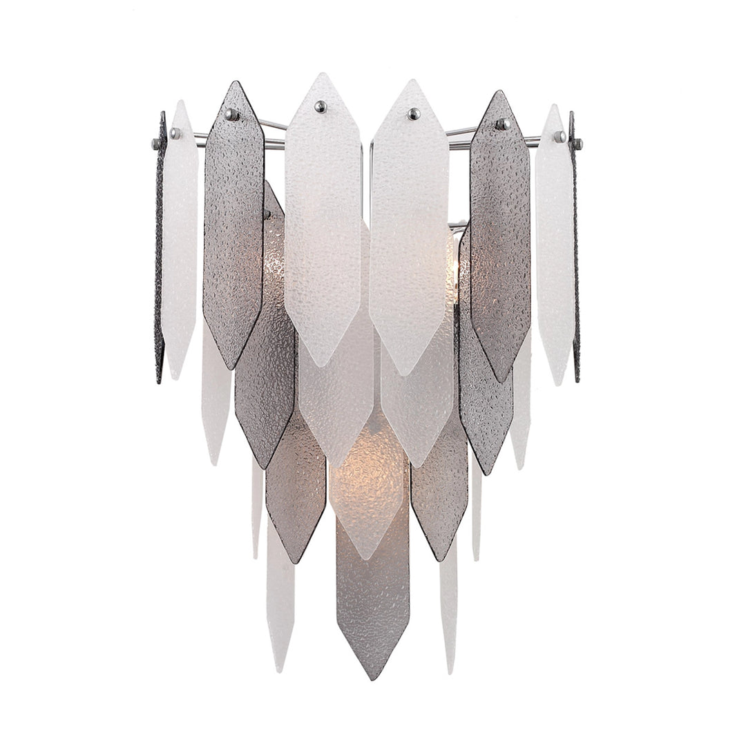 Stratus Glass Wall Sconce in Smoked by Zeev