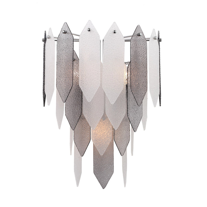 Stratus Glass Wall Sconce in Smoked by Zeev