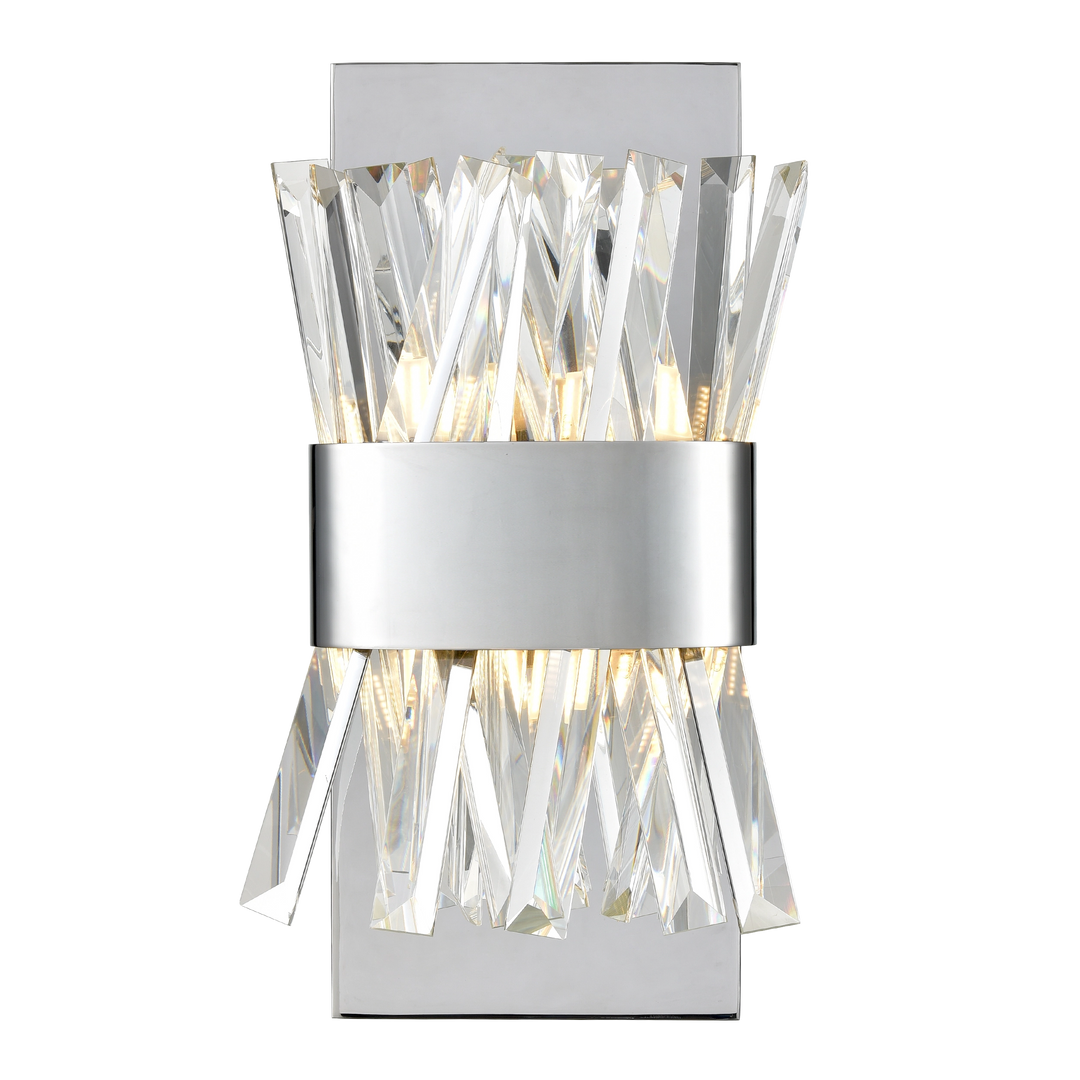 Avalanche Crystal Wall Sconce in Chrome by Zeev