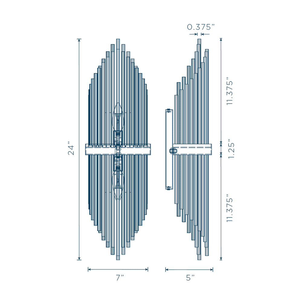 Citadel Glass Wall Sconce by Zeev - view 2