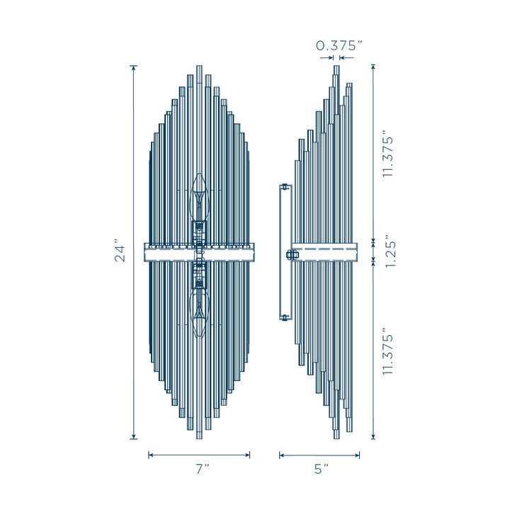 Citadel Glass Wall Sconce by Zeev - view 2