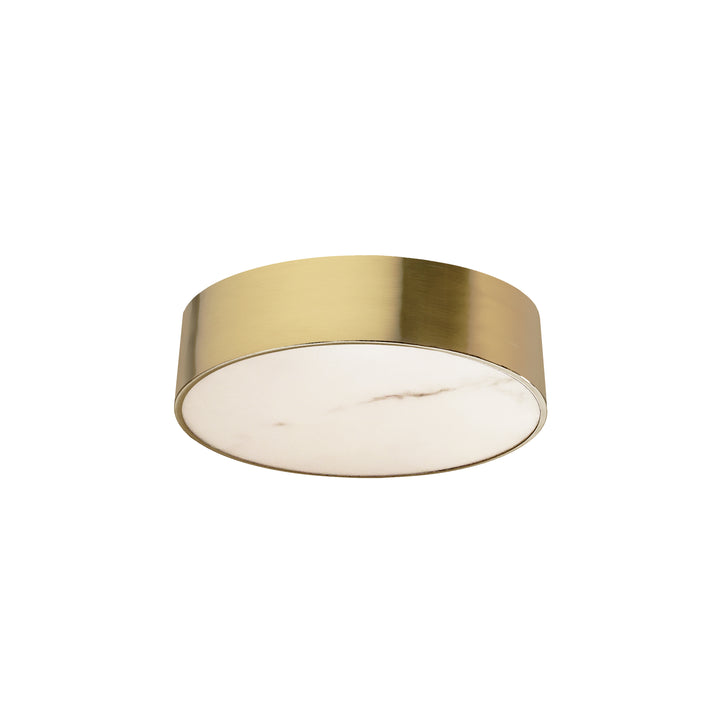 Walsh 20W Flush Mount in Aged Brass by Dainolite