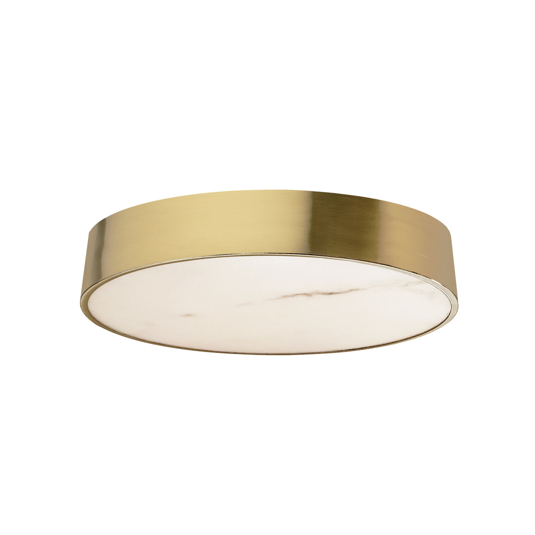 Walsh 30W Flush Mount in Aged Brass by Dainolite