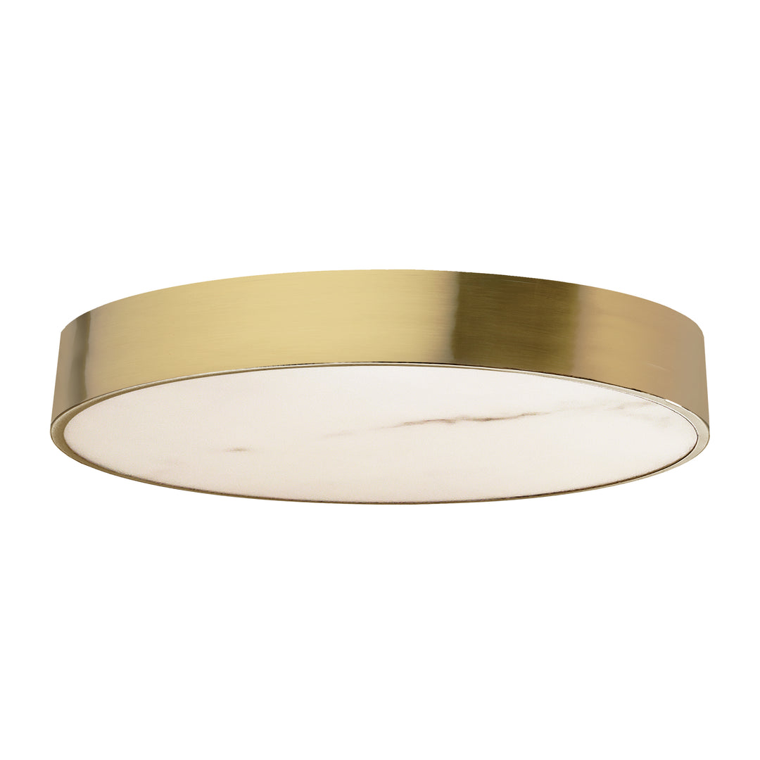 Walsh 40W Flush Mount in Aged Brass by Dainolite