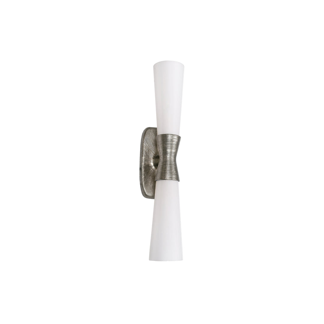 Whitney 2 Light Wall Sconce in Silver by Dainolite