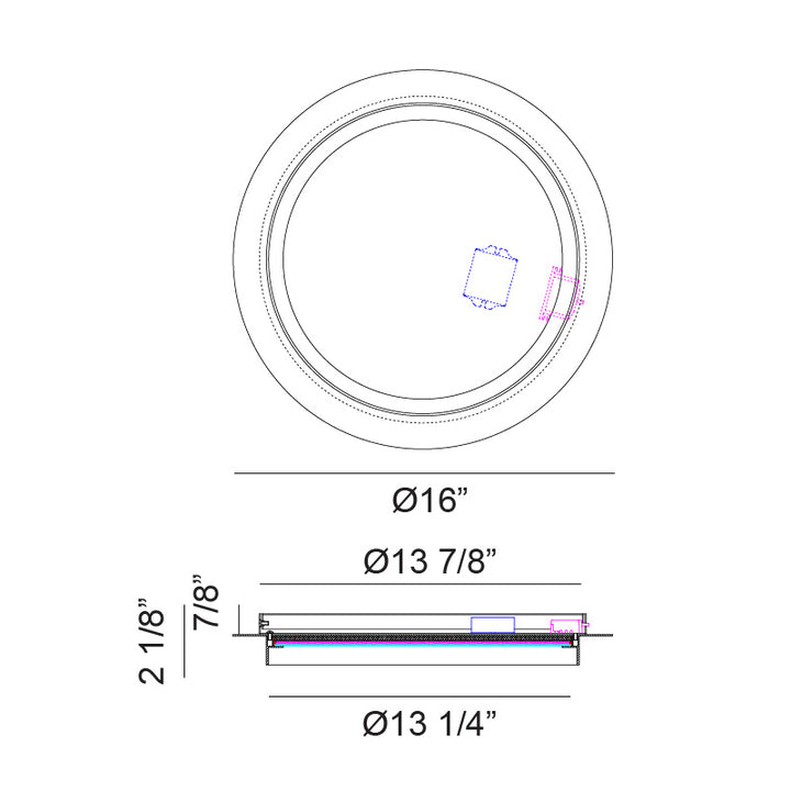 Iris - LED 1 Light Flush Mount