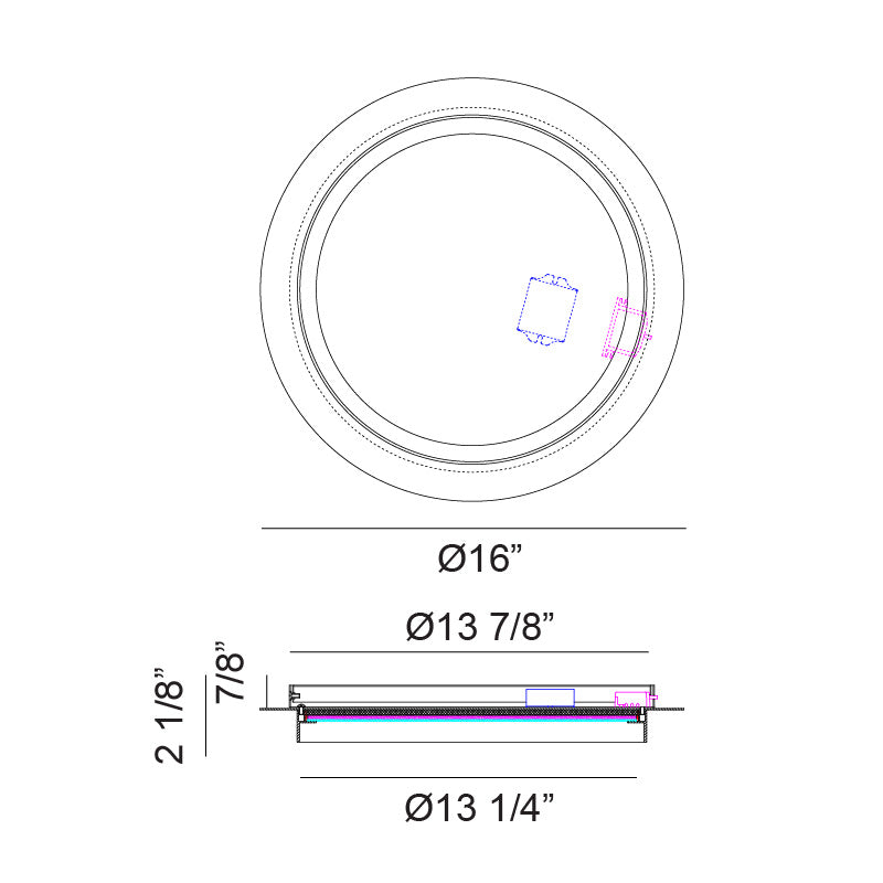 Iris - LED 1 Light Flush Mount