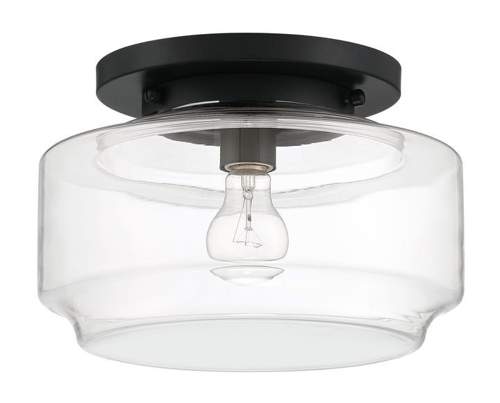 Peri Flush Mount in Flat Black by Craftmade