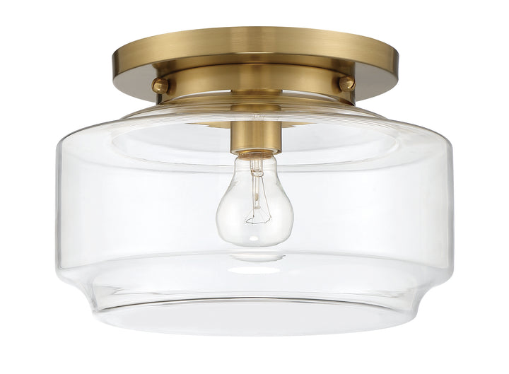 Peri Flush Mount in Satin Brass by Craftmade