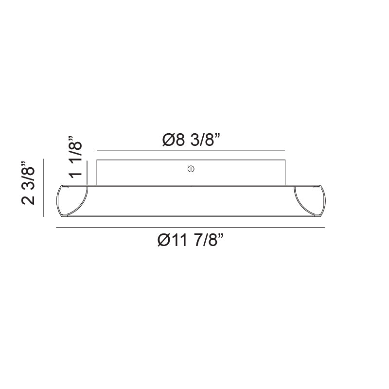 LED Steel Ring Frame with Acrylic Diffuser Flush Mount