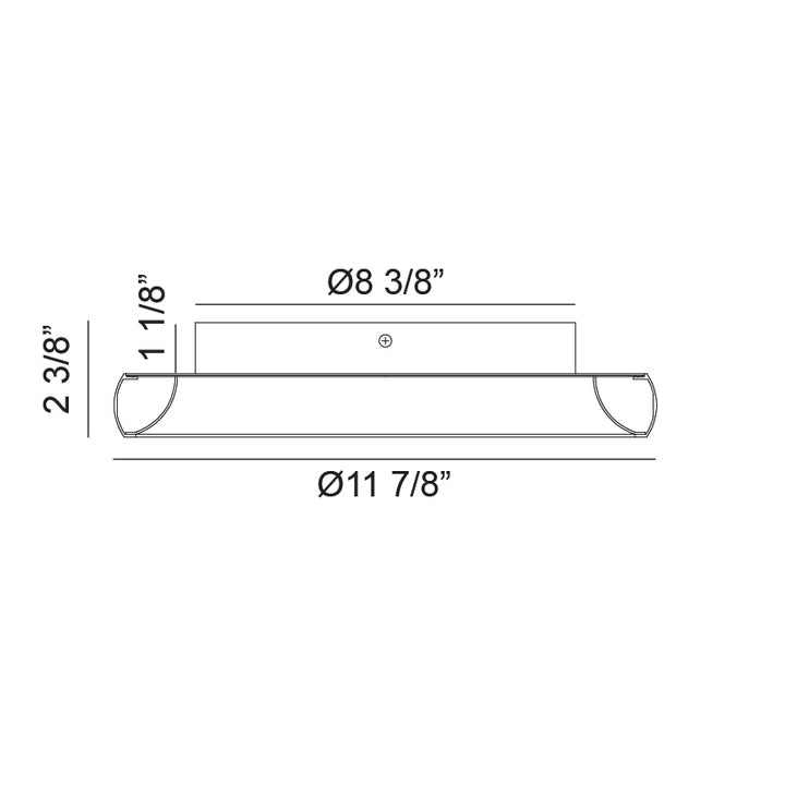LED Steel Ring Frame with Acrylic Diffuser Flush Mount