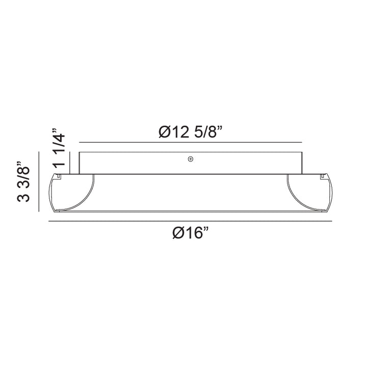 LED Steel Ring Frame with Acrylic Diffuser Flush Mount