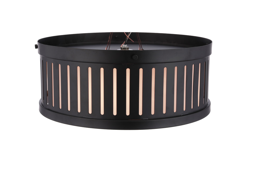 3-Light Livingston Flush Mount by Craftmade - view 5