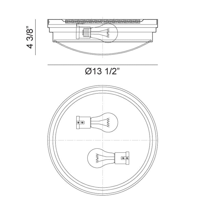 Fresh Colonial - Flush Mount