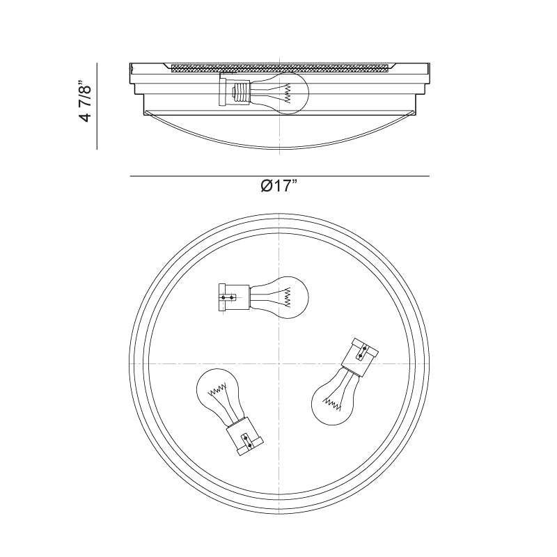 Fresh Colonial - Flush Mount