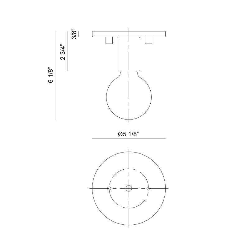 Kasa - 1 Light Flush Mount