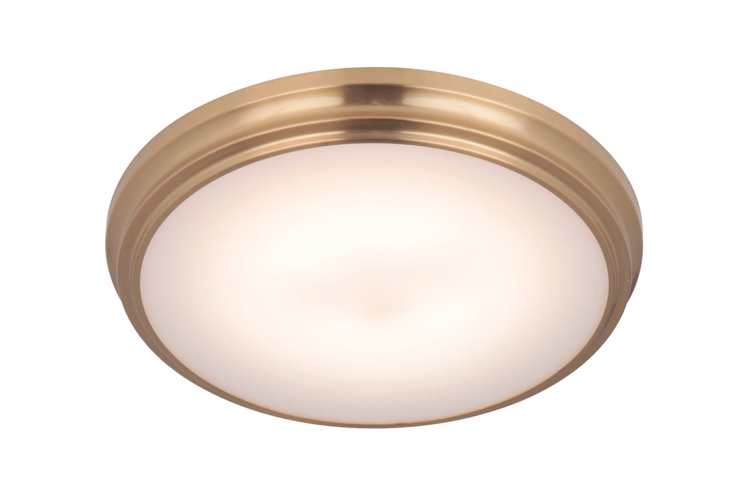 X66 Series LED Flush Mount in Satin Brass by Craftmade