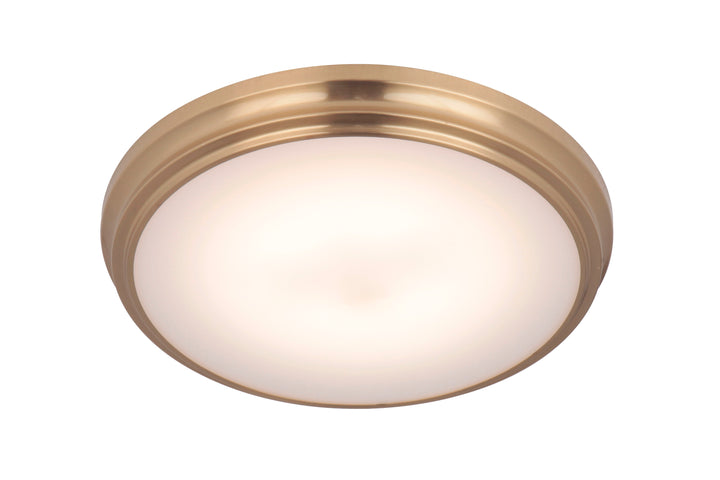 X66 Series LED Flush Mount in Satin Brass by Craftmade