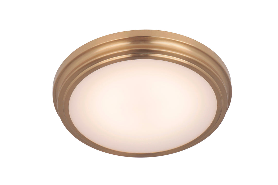X66 Series LED Flush Mount in Satin Brass by Craftmade