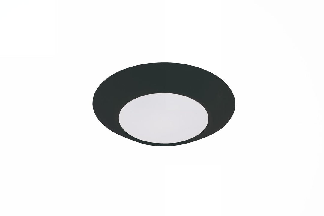 Slim Line LED Disk Flush Mount 3000K in Flat Black by Craftmade