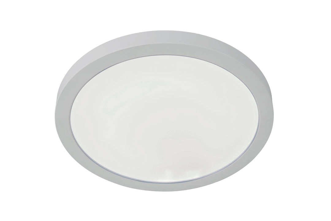 Slim Line II Edgelit LED Pancake Flush Mount 5CCT Selectable in White by Craftmade