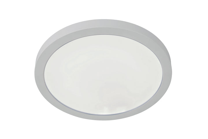 Slim Line II Edgelit LED Pancake Flush Mount 5CCT Selectable in White by Craftmade