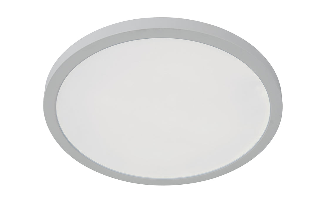 Slim Line II Edgelit LED Pancake Flush Mount 5CCT Selectable in White by Craftmade