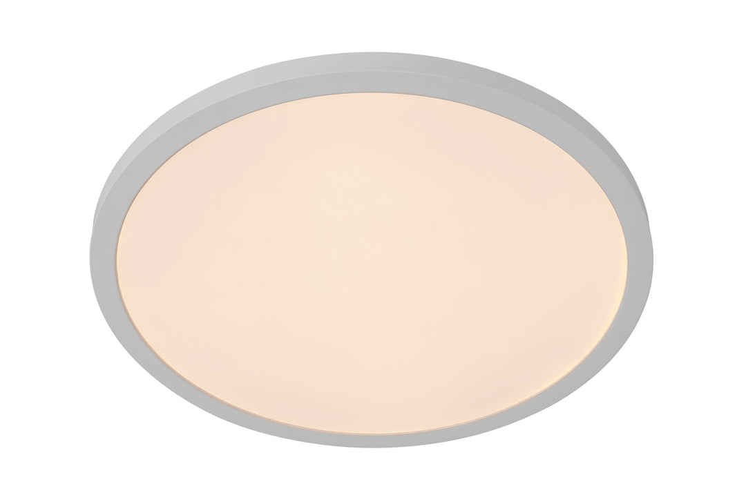Slim Line II Edgelit LED Pancake Flush Mount 5CCT Selectable in White by Craftmade