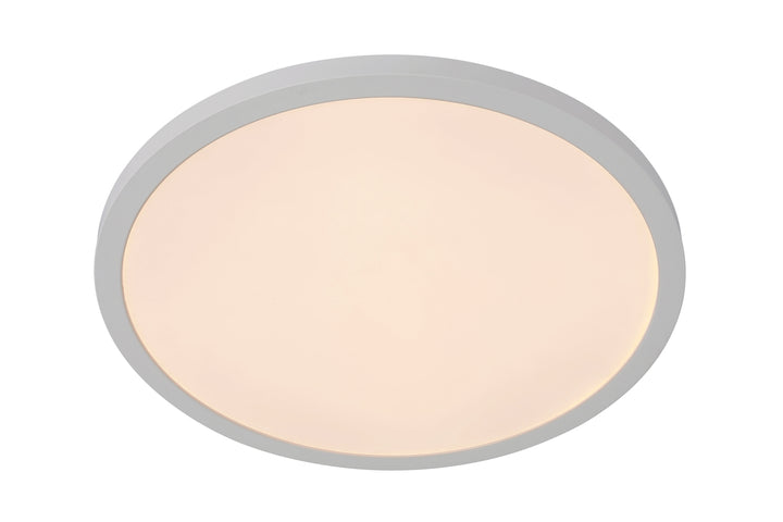 Slim Line II Edgelit LED Pancake Flush Mount 5CCT Selectable in White by Craftmade