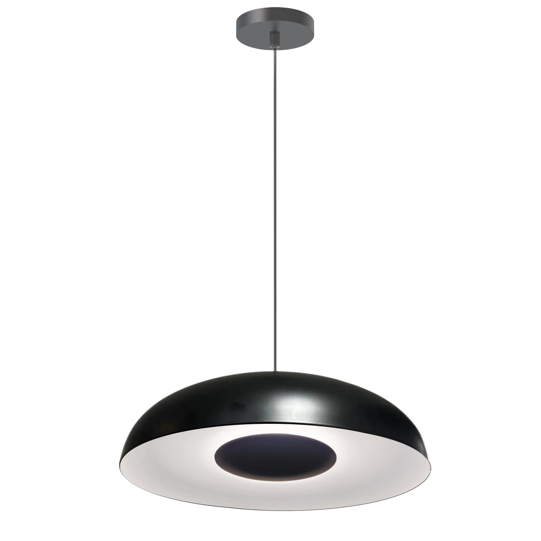 Ygritte 12W 5CCT Pendant in Matte Black & Matte White by Dainolite