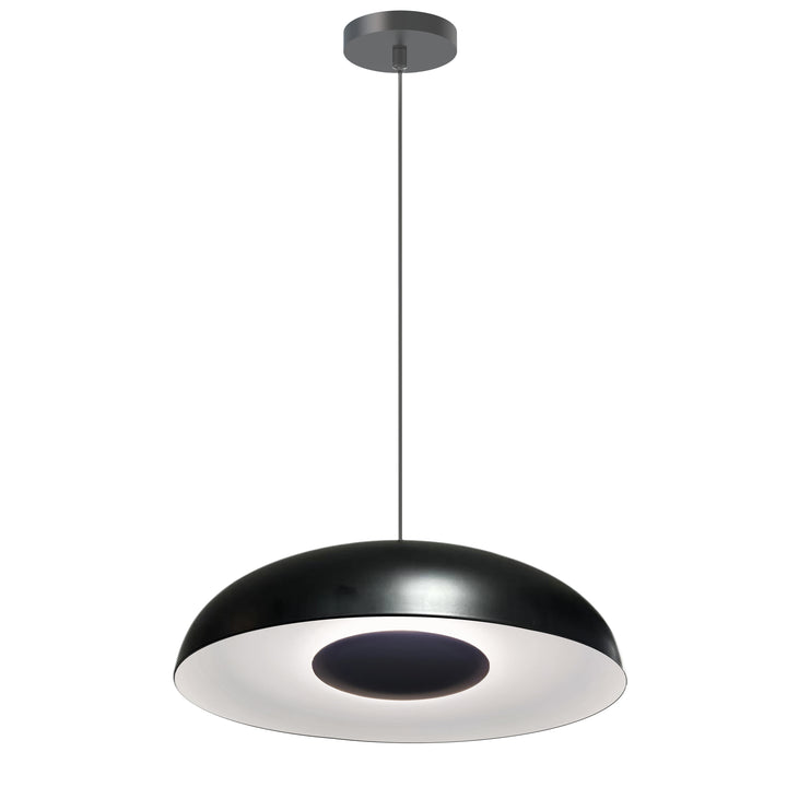 Ygritte 12W 5CCT Pendant in Matte Black & Matte White by Dainolite