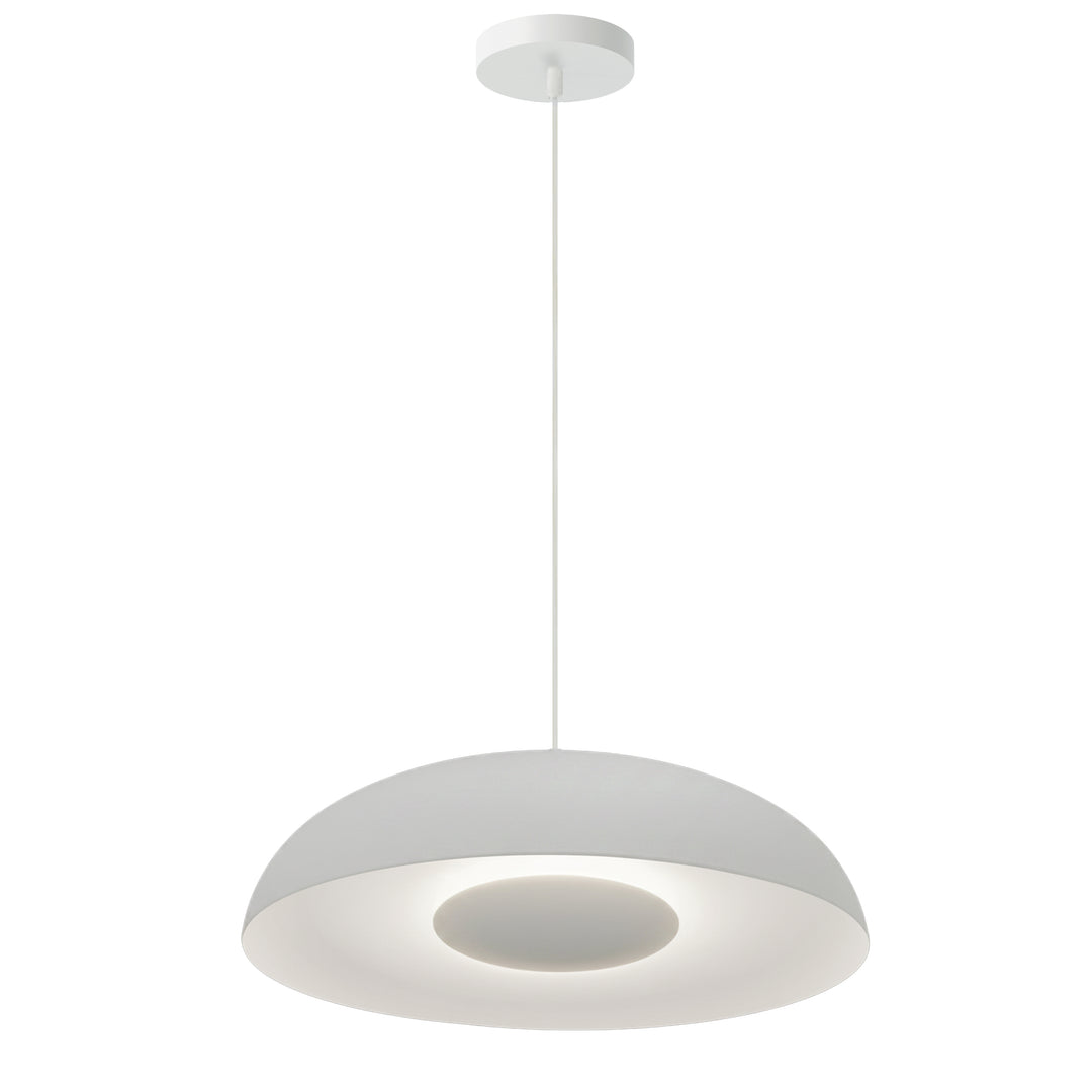 Ygritte 12W 5CCT Pendant in Matte White by Dainolite