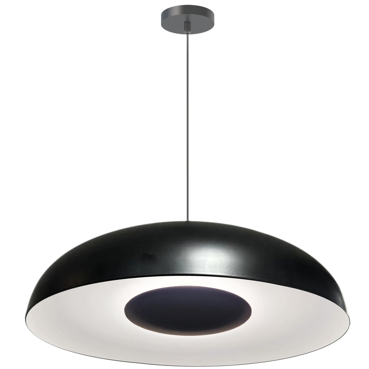 Ygritte 20W 5CCT Pendant in Matte Black & Matte White by Dainolite