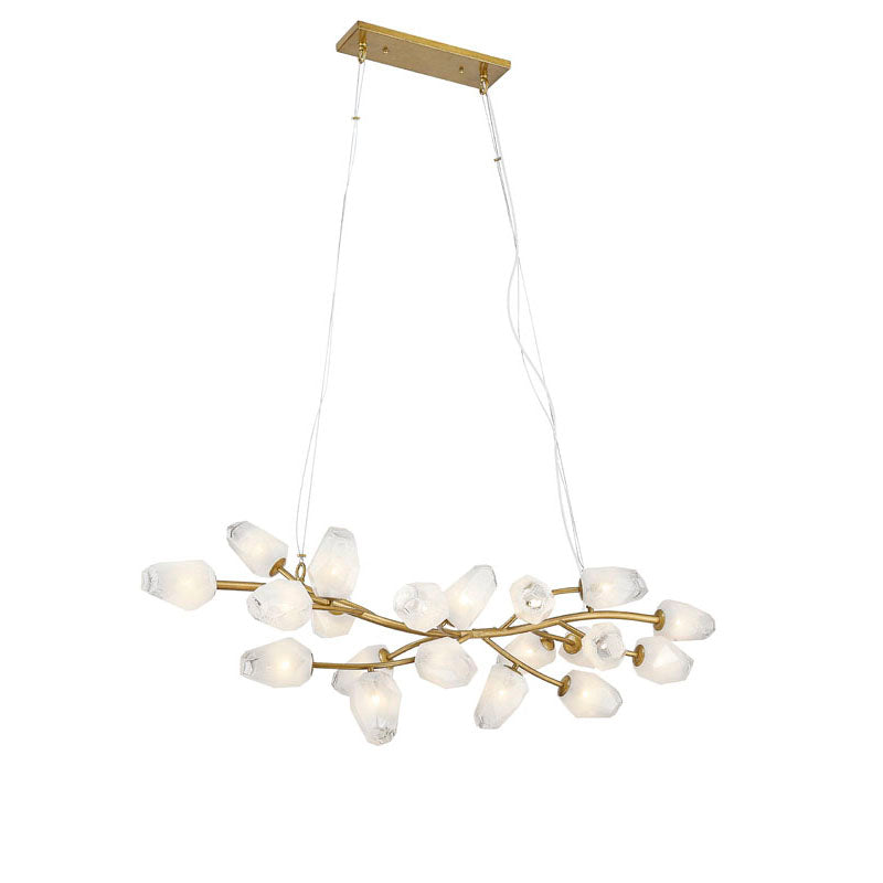 Branch Frame Chandelier with Glass Shades by Bethel - view 7