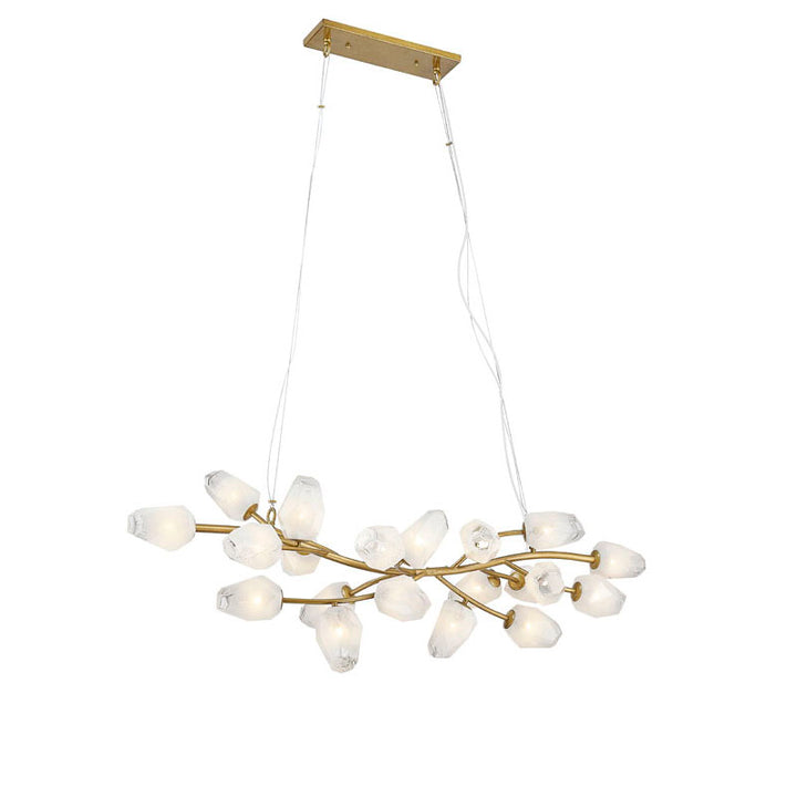Branch Frame Chandelier with Glass Shades by Bethel - view 7