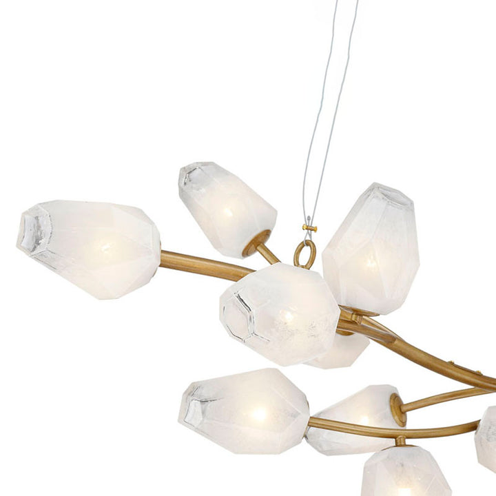 Branch Frame Chandelier with Glass Shades by Bethel - view 8