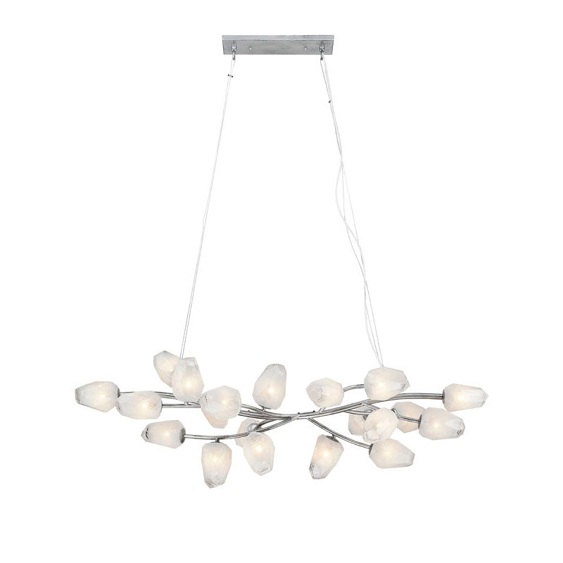 Branch Frame Chandelier with Glass Shades by Bethel - view 11