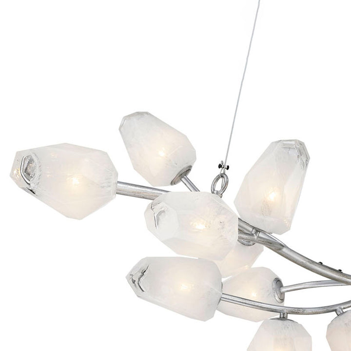 Branch Frame Chandelier with Glass Shades by Bethel - view 12